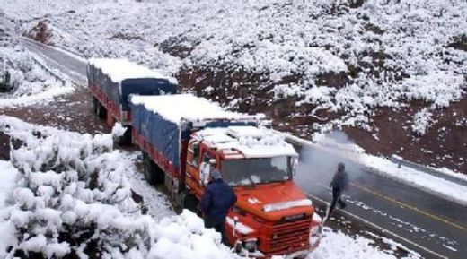 Lkw-Fahren im Winter (II) Die Route