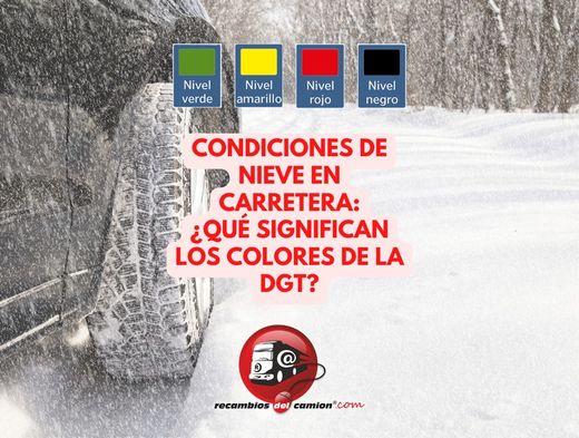 Condições de neve na estrada: O que significam as cores do DGT?