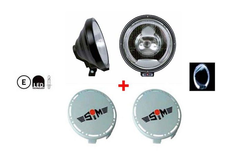 OFERTA Pack Faros largo alcance ojo de angel + tapas