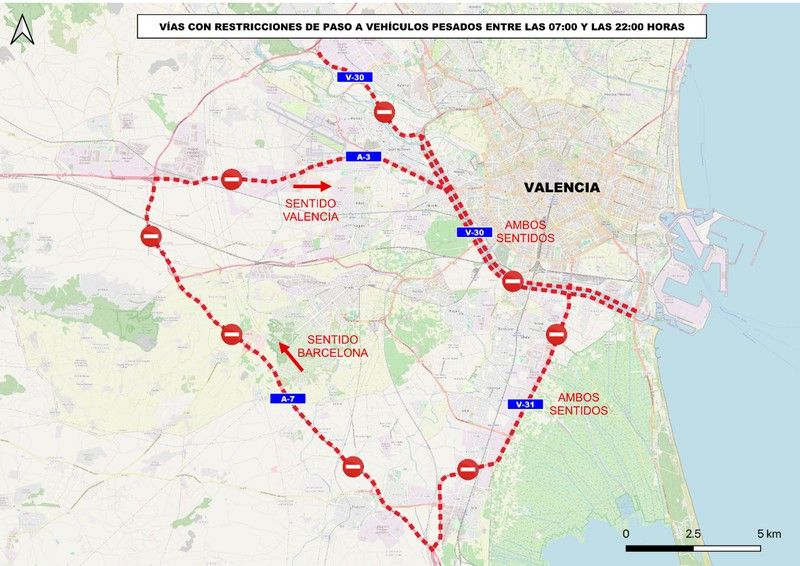 Excepciones a las restricciones: Transportes de primera necesidad