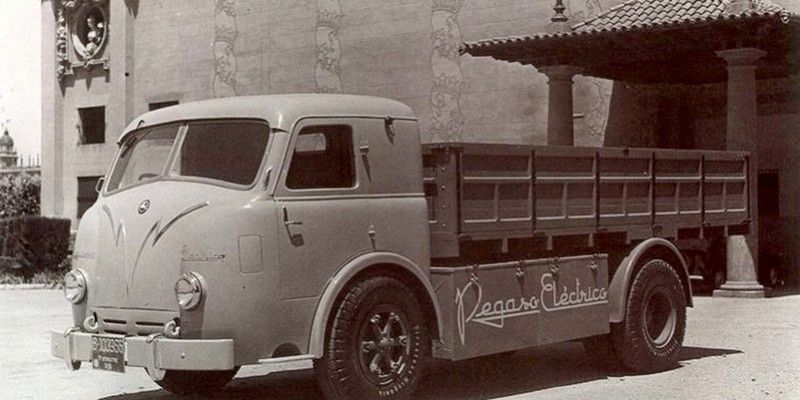 Un camión eléctrico en 1952