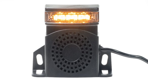 Alarme de reversão com iluminação Led de 97db tensão DC 10 a 80 V