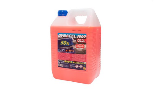 Anticongelante 50% -40 ºC Vermelho Dinâmico 5 litros de alta qualidade