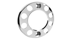 Polished stainless steel hubcap ring for 22.5 rim
