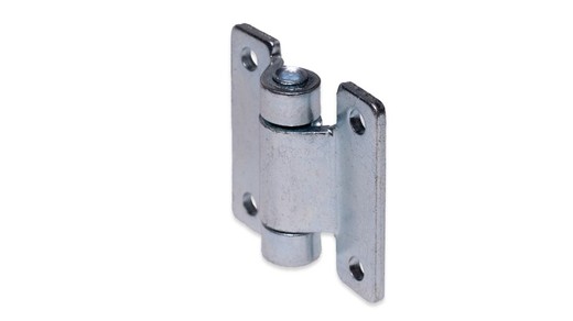 Small zinc plated iron booklet hinge