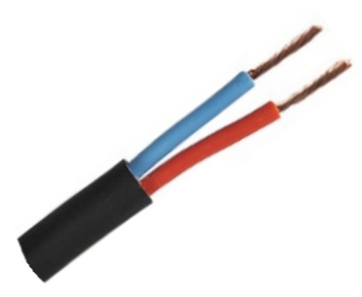 Mangueira flexível de cabo elétrico 2 fios