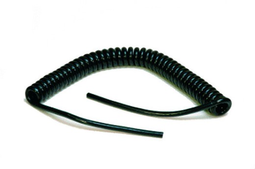 Cabo espiral de 3 metros para conexões tipo N ou tipo S (Norma ISO 1185 - Tipo N / ISO 3731 - Tipo S) contendo 6 cabos de seção de 1 mm e um cabo de seção de 1,5 mm. termina sem conectores