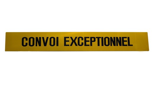 Cartel reflectante CONVOI EXCEPTIONNEL