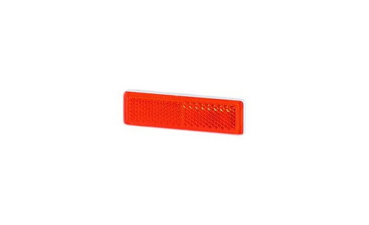 Decorative red rectangular adhesive catadioptric