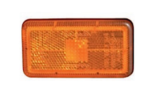 Luce laterale ambra con catadiottro (fornita senza lampadina)