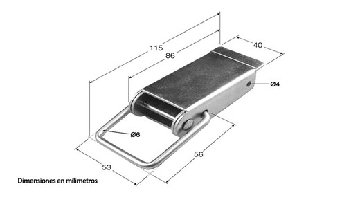 Fermeture Keyless 86 estampée zinguée