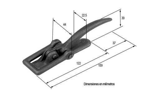 Small Catalan forge clasp 159