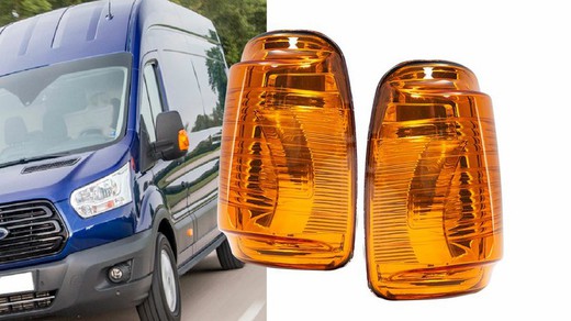 Kunststoffglas blinkt gelb Ford Transit 2014 Rückspiegel>
