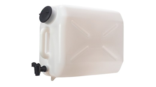 Water tank 20 liters rectangular plastic faucet without metal support