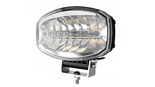 Faro largo oval largo alcance + DRL luz dia en todo Led 12/24v