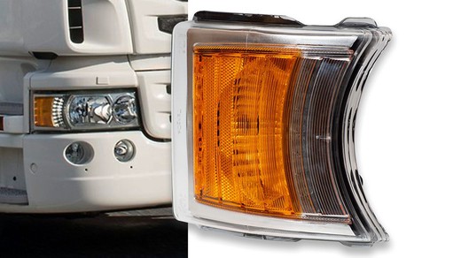 Indicatori di direzione anteriori a LED e amp; Lampadina Scania serie P-R-T