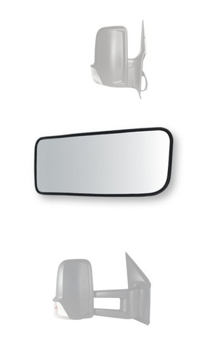 Small right rearview mirror glass (passenger side) Mercedes Sprinter II