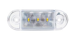 Feu avant extra plat galibo blanc Led 12/24 volts