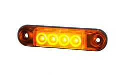 Amber side light 4 leds 12/24V Horpol LD2329