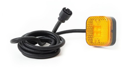 Led amber beacon side light with cable and Man connector