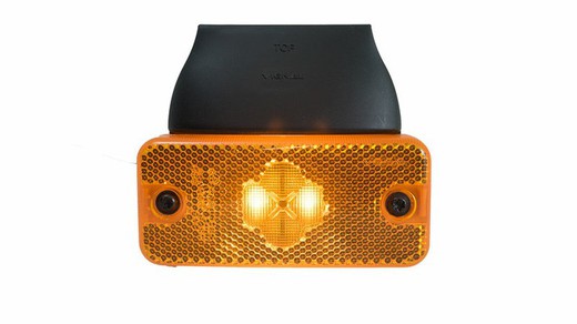 Seitenlichtposition 2 LEDs und gelber Reflektor mit 90º Vignalunterstützung
