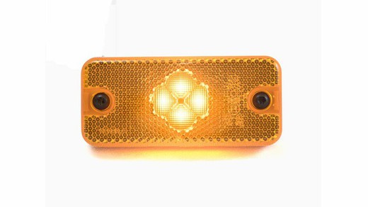 Posizione luci laterali 4 LED e riflettore Vignal ambra