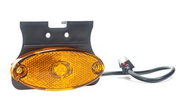 Led position side light and amber catadioptric support 90º type Flatpoint II