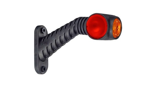 Piloto lateral trasero Led 12/24V efecto Neón derecho brazo 45°