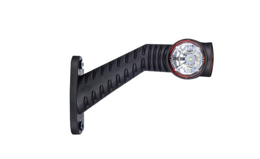 Luz lateral traseira Braço LED 45° comprimento 175 com cabo de 1,5 m e conector rápido Press and Ready