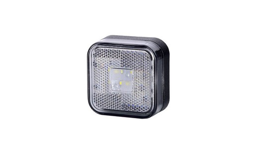 LED-licht 12/24v quadratisch vorne Horpol. positionieren und reflektieren