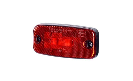 Tail light red LED 12/24V with reflex