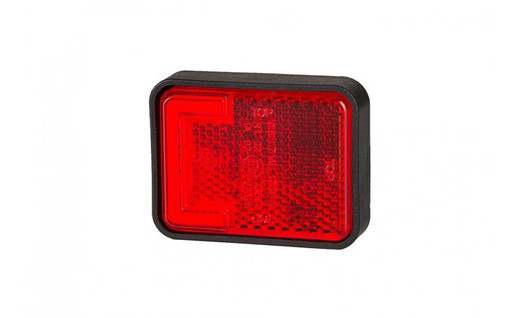 Luce di posizione posteriore LED rosso effetto Neon 12/24V con reflex