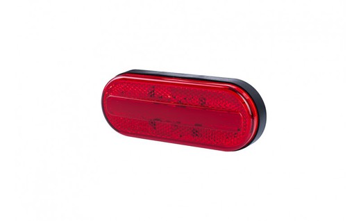 Rücklicht rot LED Neoneffekt 12/24V mit Reflex