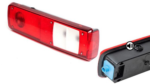 Right rear light (passenger side) with rear alarm LC9 Vignal Renault