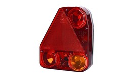 Left rear light (fog function) with triangle for trailer