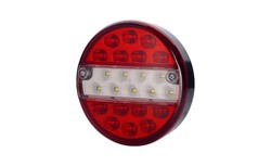 12/24V round LED rear light for reverse gear and fog light. Right left