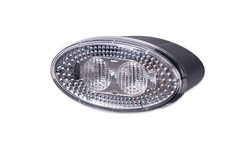 Lanterna traseira oval invertendo luz 2 Leds Sim