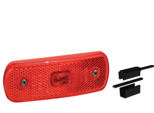 Position du feu arrière Led et catadioptrique rouge encliquetable Sim 3157