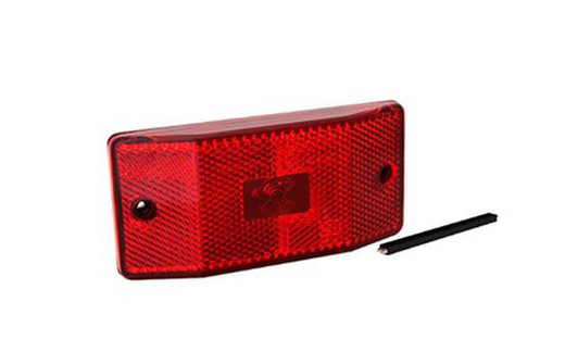 Fanale posteriore con posizione a LED e catadiottro rosso Sim 3141