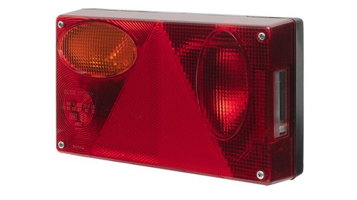 Left trailer rear light (driver's side) with fog light with 5-pin connector Sim 3139