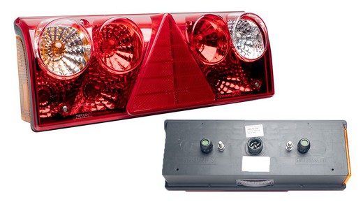 Left trailer rear light (driver's side) triangle 3 Europoint II connectors