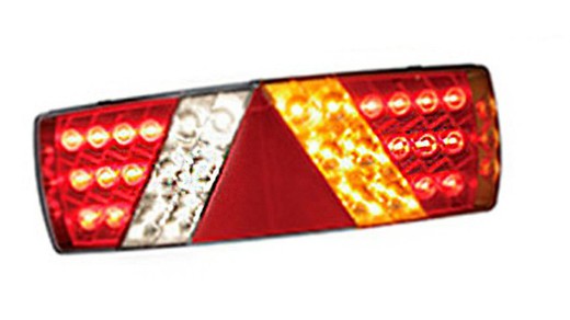 Fanale posteriore per rimorchio triangolare Led Lucidity