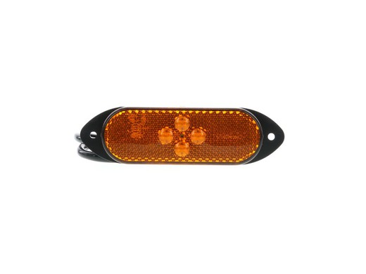 Feu Vignal LED 24v orange avec réflecteur et connecteur rapide Click-in