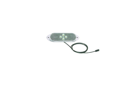 Vignal Led light 24V white. Forward position. With quick click-in connector
