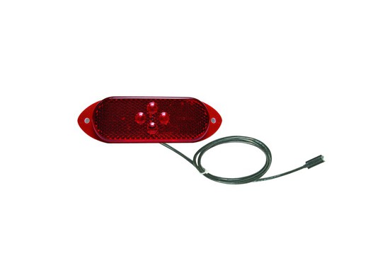 Vignal Led 24V red pilot light. Rear position with click-in quick connector
