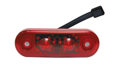 Luce di posizione posteriore vignale (rossa) LED 24v.