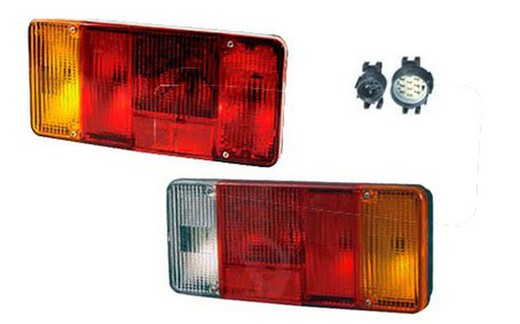 Taillights five services with 2 rear connectors