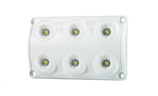 Plafón rectángular luz interior LED 12/24v Horpol