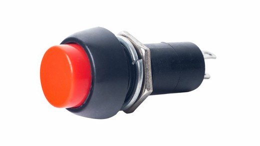 Roter elektrischer runder Knopf 3 Ampere offener Stromkreis
