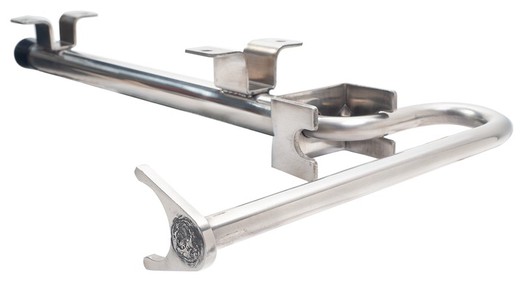 Stainless door retainer with cam latch